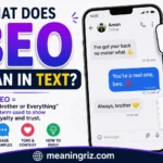 what does beo mean in text