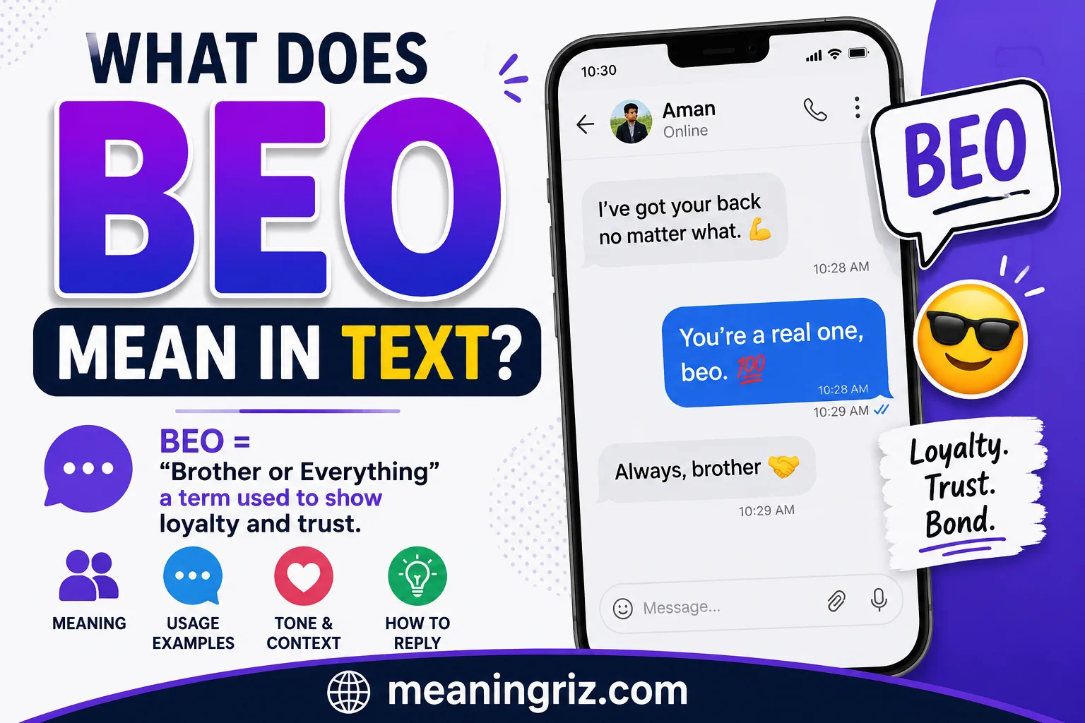 what does beo mean in text