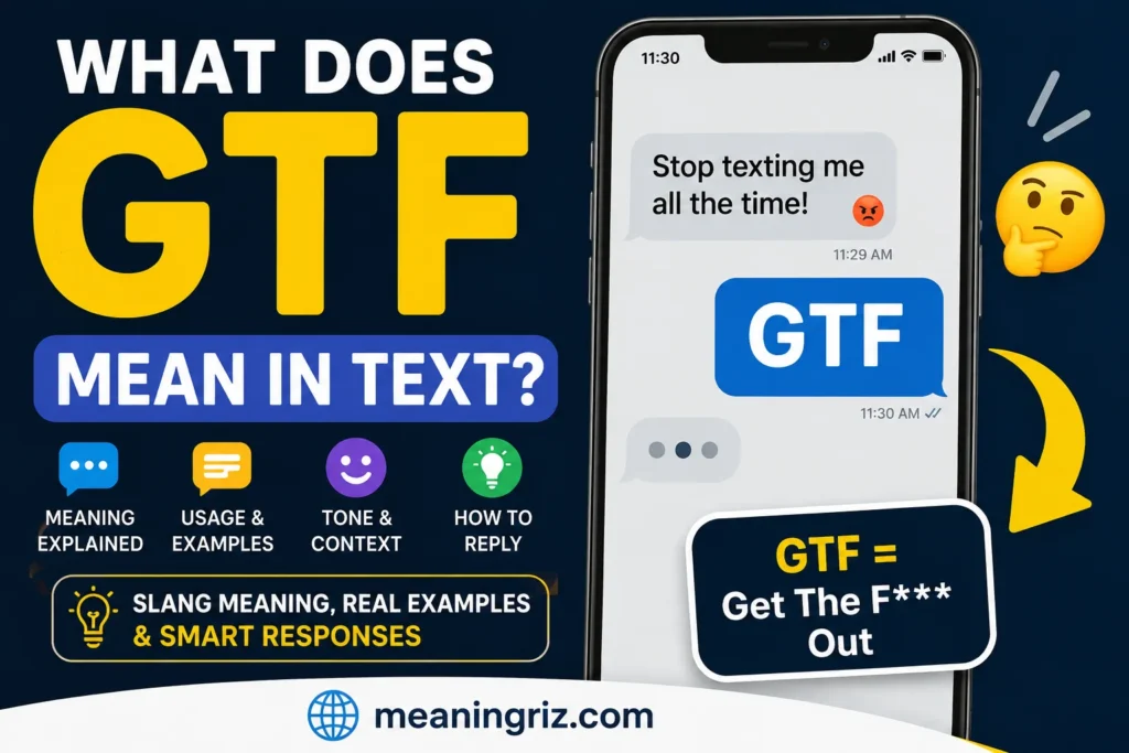 what does gtf mean in text