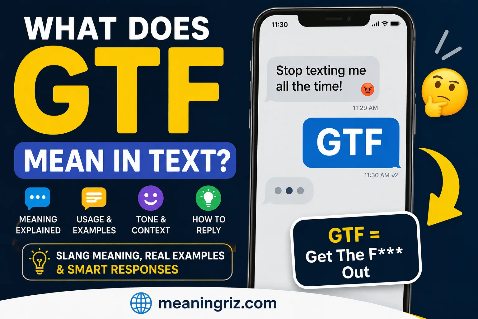 what does gtf mean in text