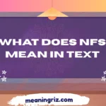 what does nfs mean in text