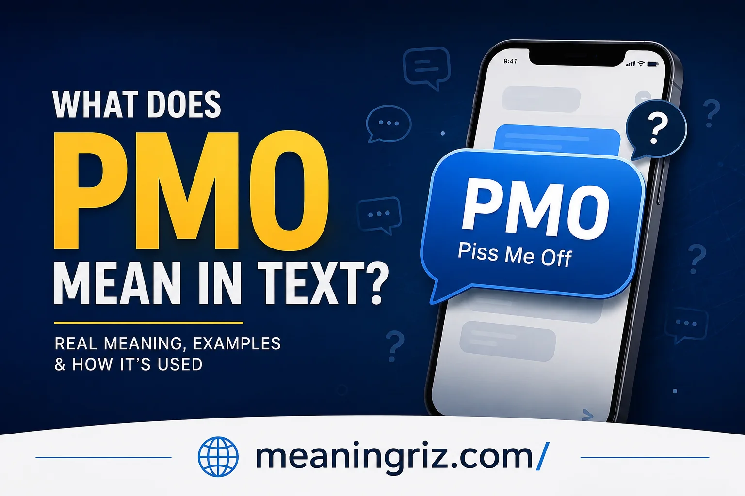 what does pmo mean in text