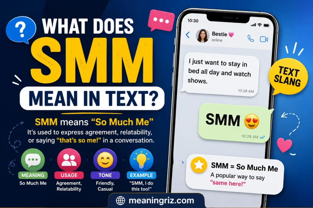 what does smm mean in text