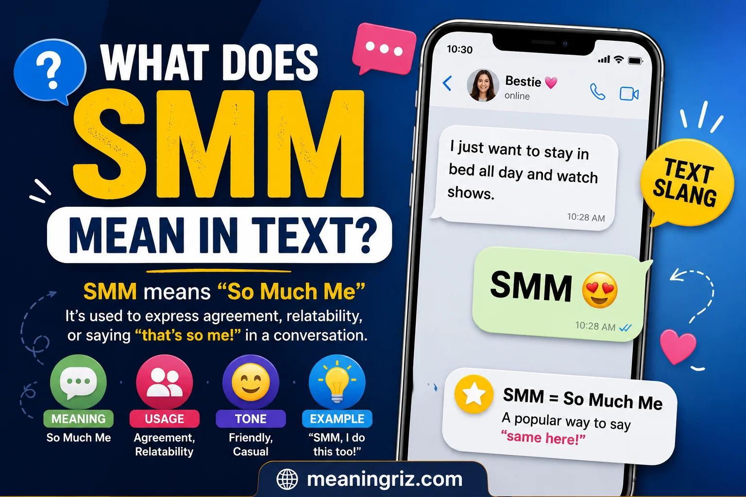 what does smm mean in text
