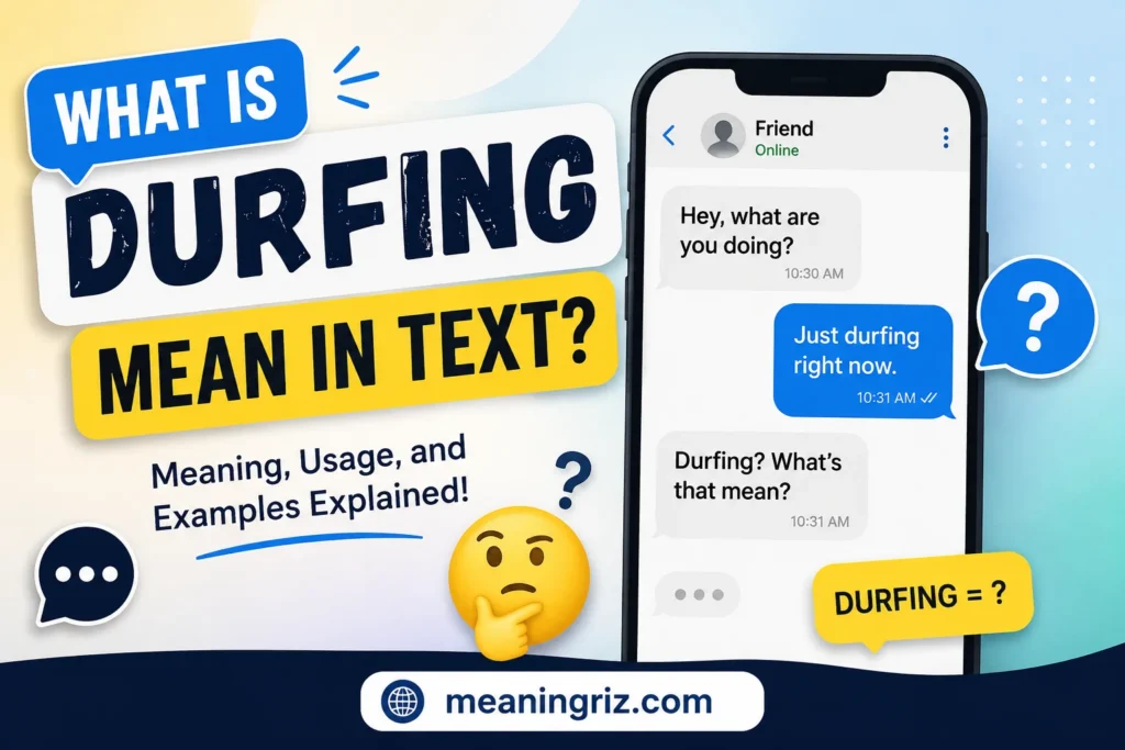 what is durfing mean in text