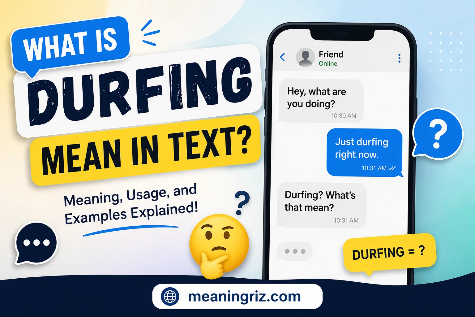 what is durfing mean in text