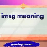 imsg meaning
