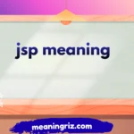 jsp meaning
