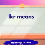 lkr means