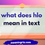 what does hlo mean in text