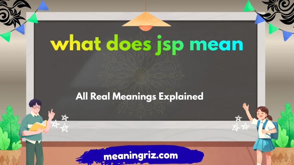 what does jsp mean