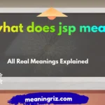 what does jsp mean
