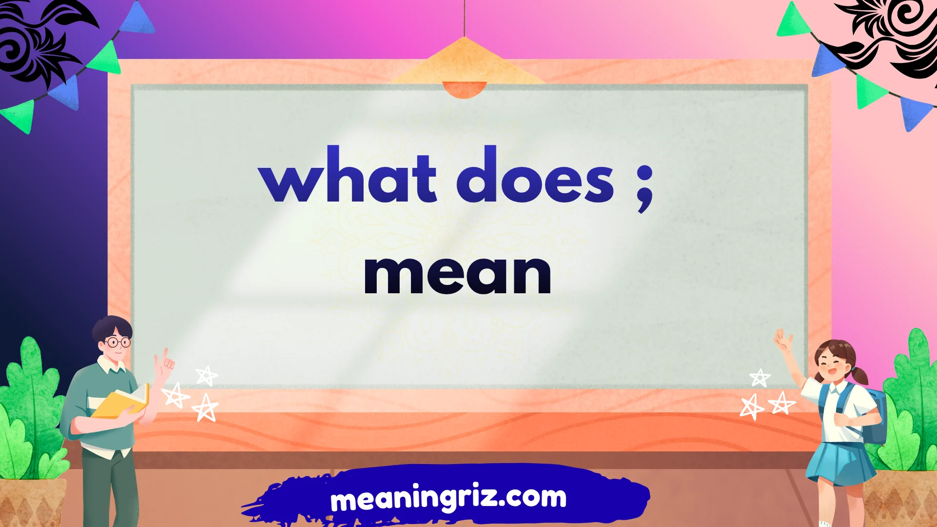 what does ; mean