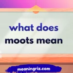 what does moots mean