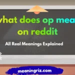 what does op mean on reddit