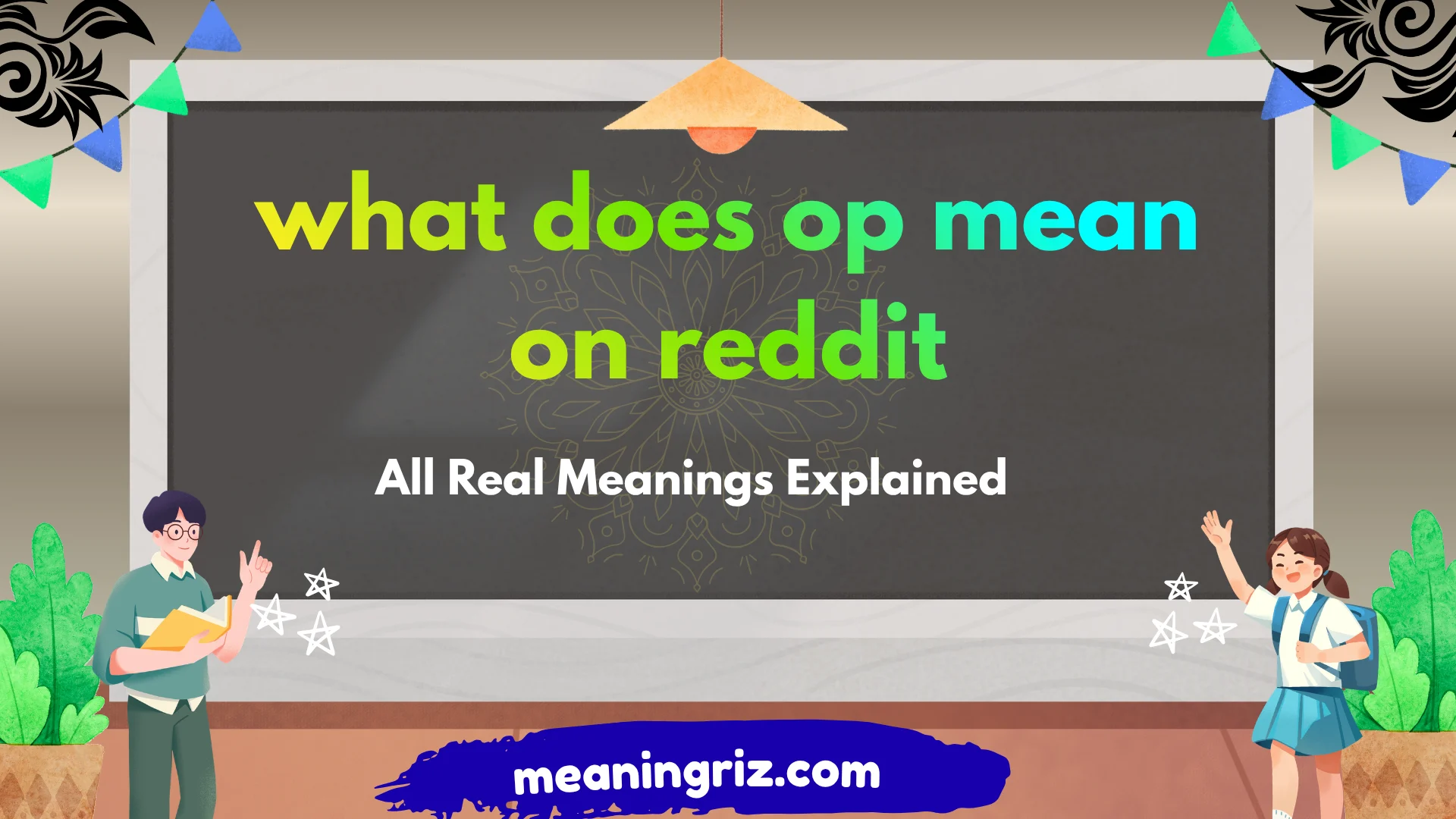 what does op mean on reddit