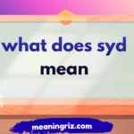 what does syd mean