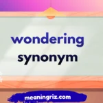 wondering synonym