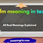 yfm meaning in text